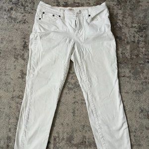 J. Crew Mercantile White Cropped Skinny Jeans